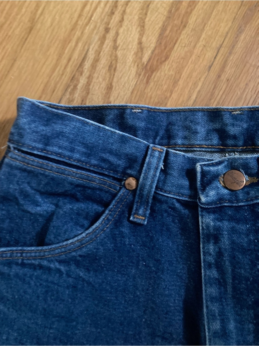 Wrangler Men’s Dark Blue Straight Jeans